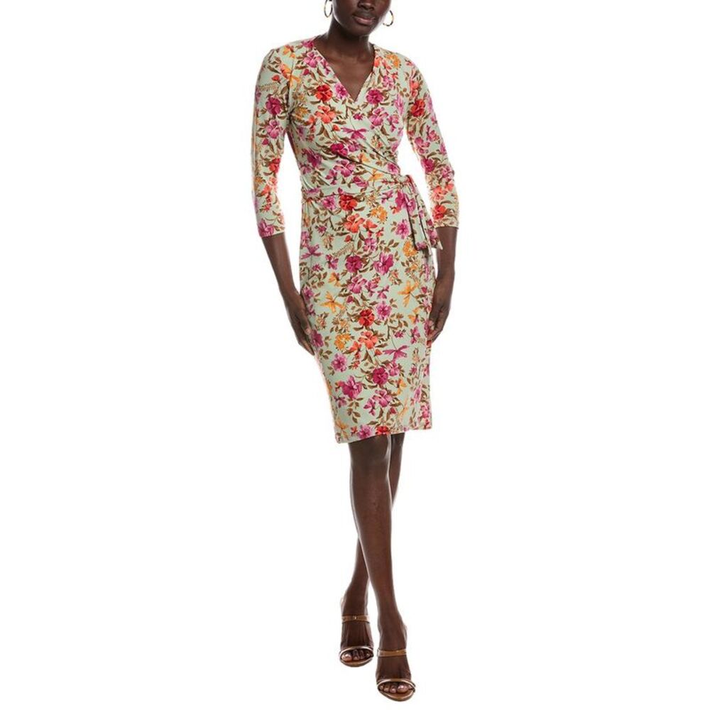 Renee C Womens  Long Sleeve Midi Dress, Green
